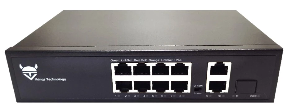 Unmanaged Ethernet Switch with PoE SUF1010CP-S8 Unmanaged Ethernet Switch with PoE SUF1010CP-S8