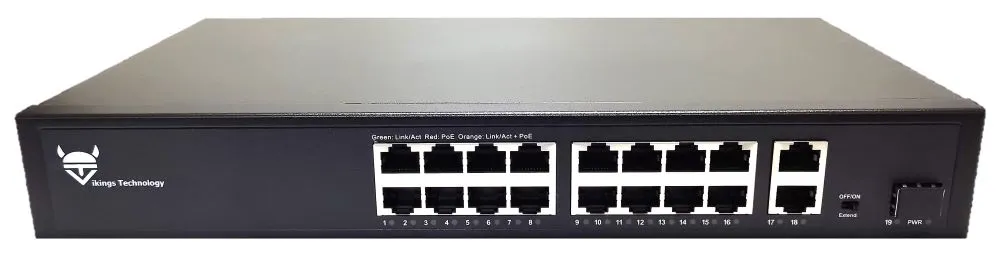 Unmanaged Ethernet Switch with PoE SUG1810CP-S9 Unmanaged Ethernet Switch with PoE SUG1810CP-S9