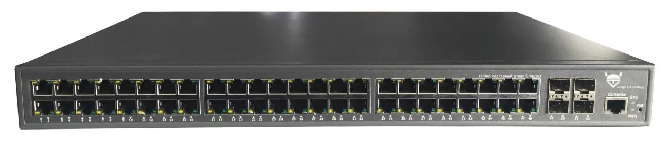 SMX4840C-1U Managed L2+ Switch 48*10/100/1000Base-TX RJ45 and 4*1/2.5/10GBase-X SFP+ ports