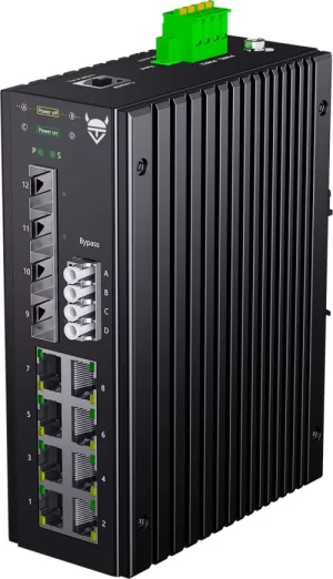 Fiber Bypass Industrial Ethernet Switch SMG840-D3-BP