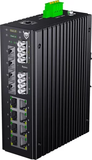 Fiber Bypass Industrial Ethernet Switch SMG840-D3-BP2